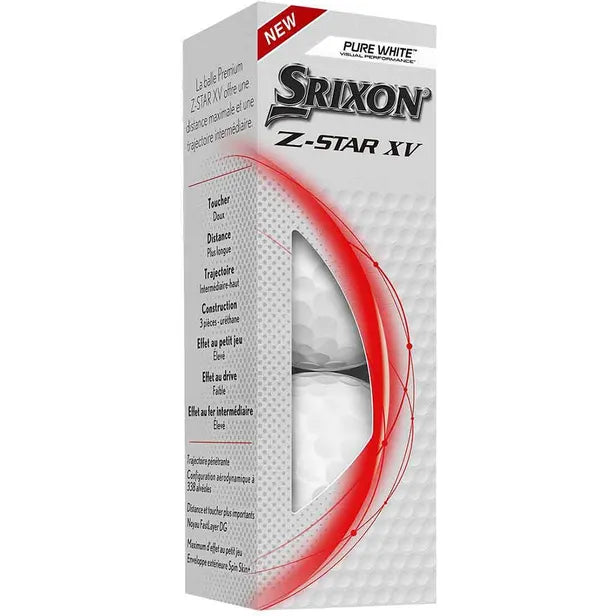 Bola de Golfe Srixon Z-Star XV White (12 Unidade)
