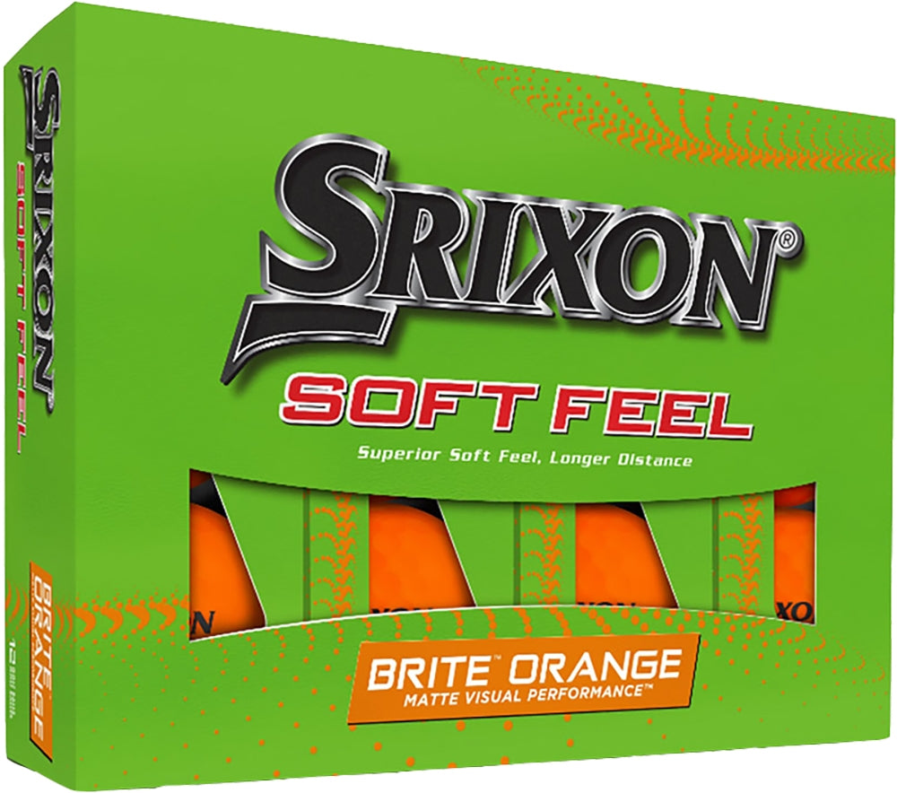 Bola de Golfe Srixon Soft Feel Brite Orange (12 Unidades)