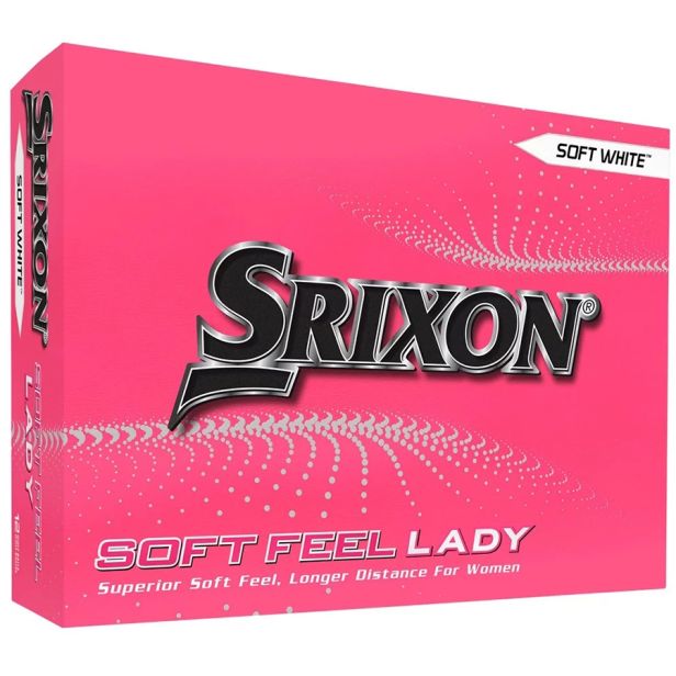 Bola de Golfe Srixon Soft Feel Lady White (12 Unidade)
