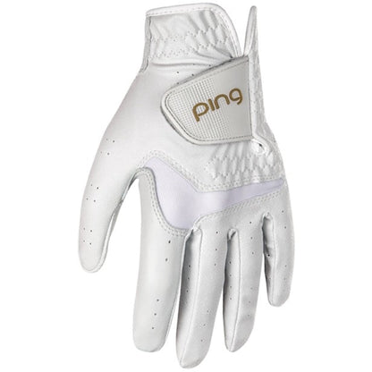 Luva de Golfe Ping 37008-01 Sport Feminina Branca - Esquerda