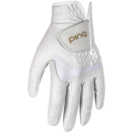 Luva de Golfe Ping 37008-01 Sport Feminina Branca - Esquerda