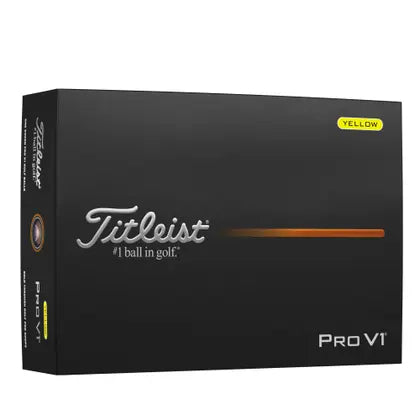 Caixa Bola c12 Prov1 Titleist 2025 Amarela