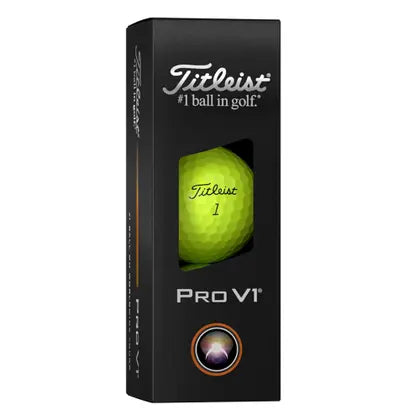 Caixa Bola c12 Prov1 Titleist 2025 Amarela