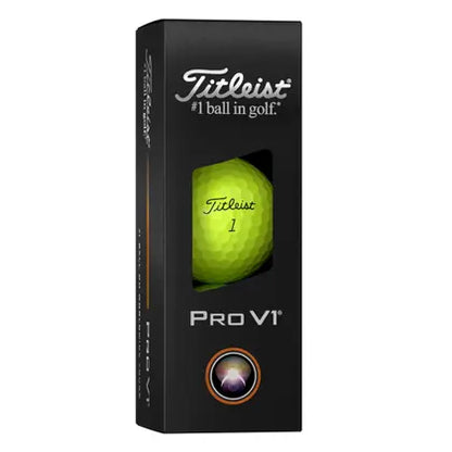 Caixa Bola c12 Prov1 Titleist 2025 Amarela