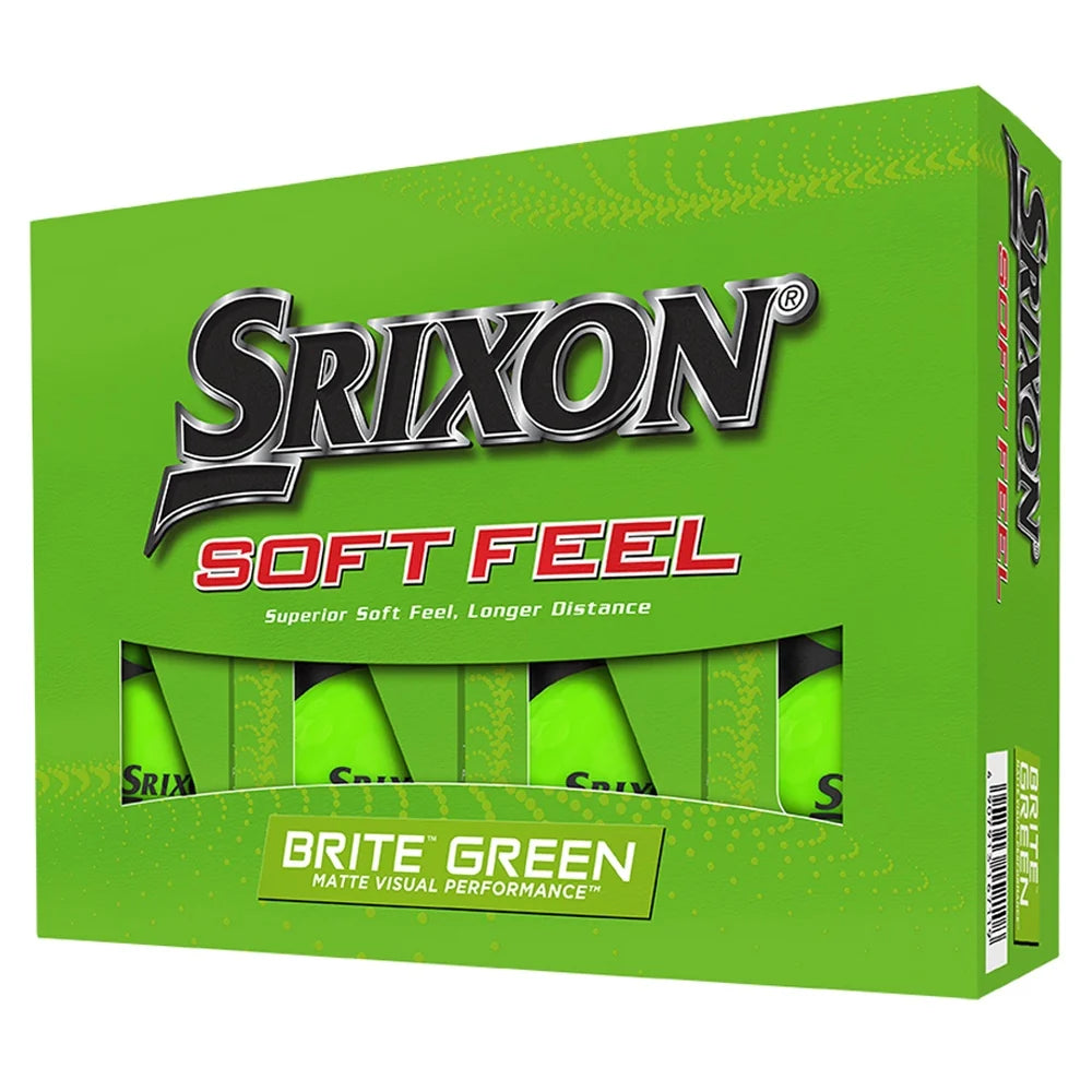 Bola de Golfe Srixon Soft Feel Brite Green (12 Unidades)